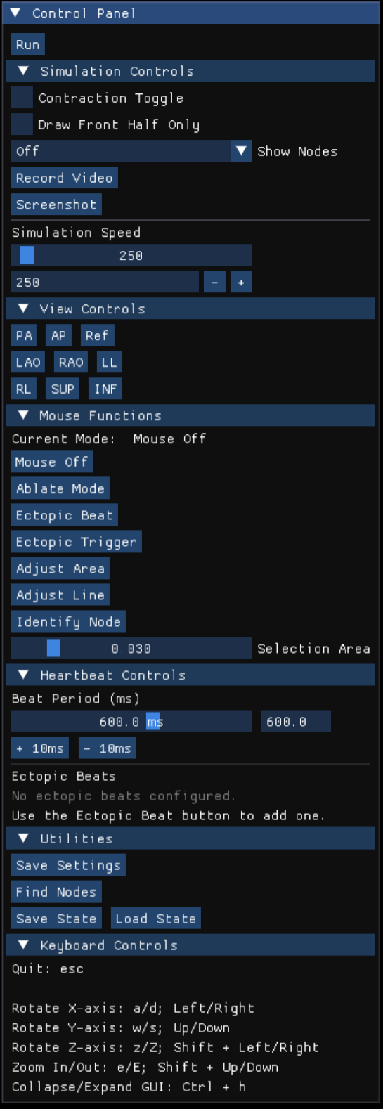 Simulation GUI preview